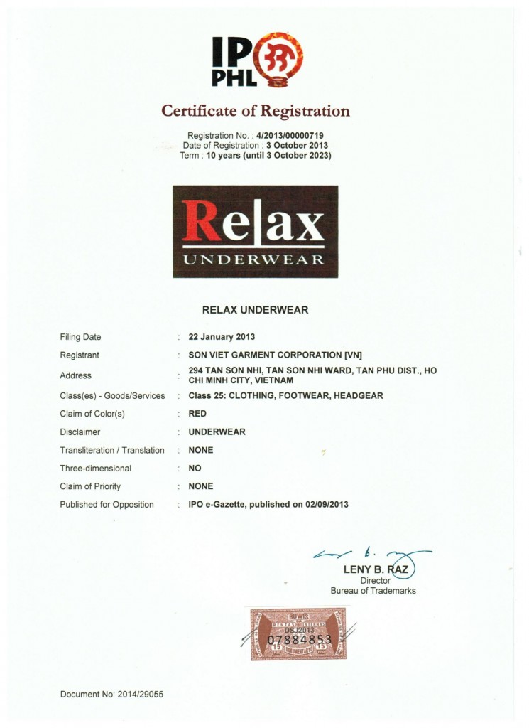 CT CP May Sơn Việt_Philippines